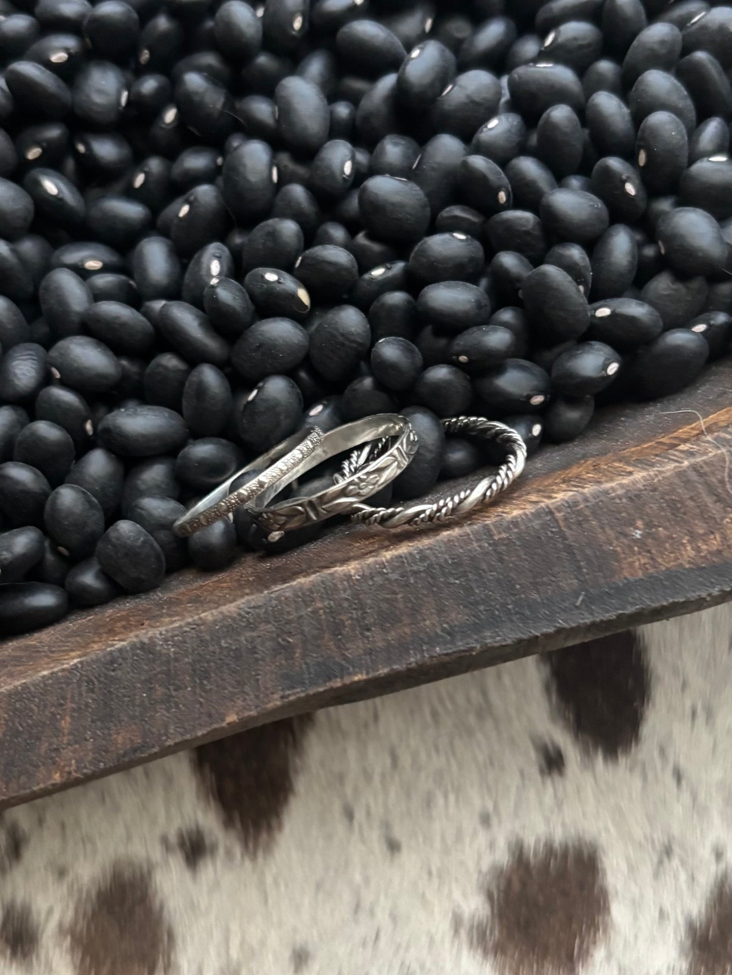 Silver stacker rings