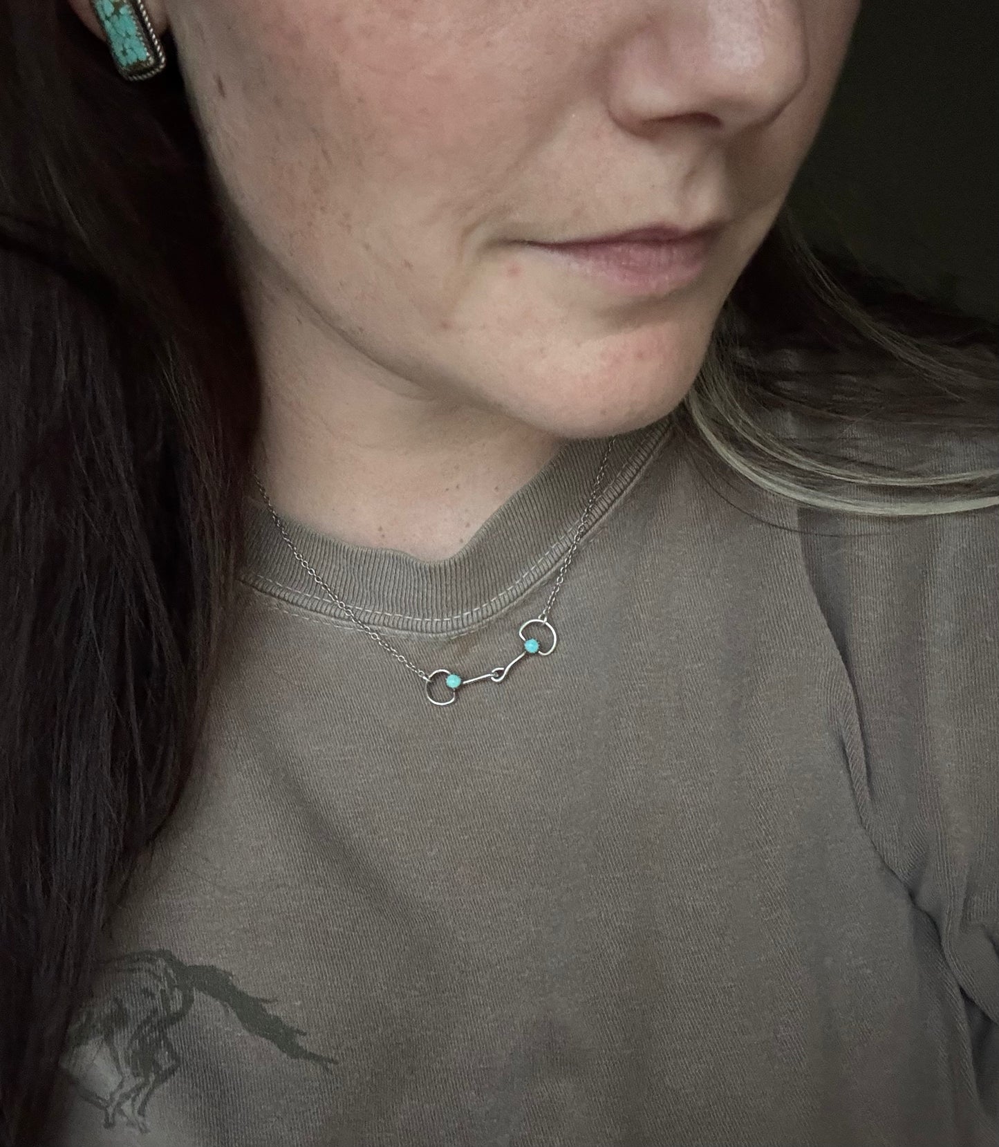 Snaffle bit necklace