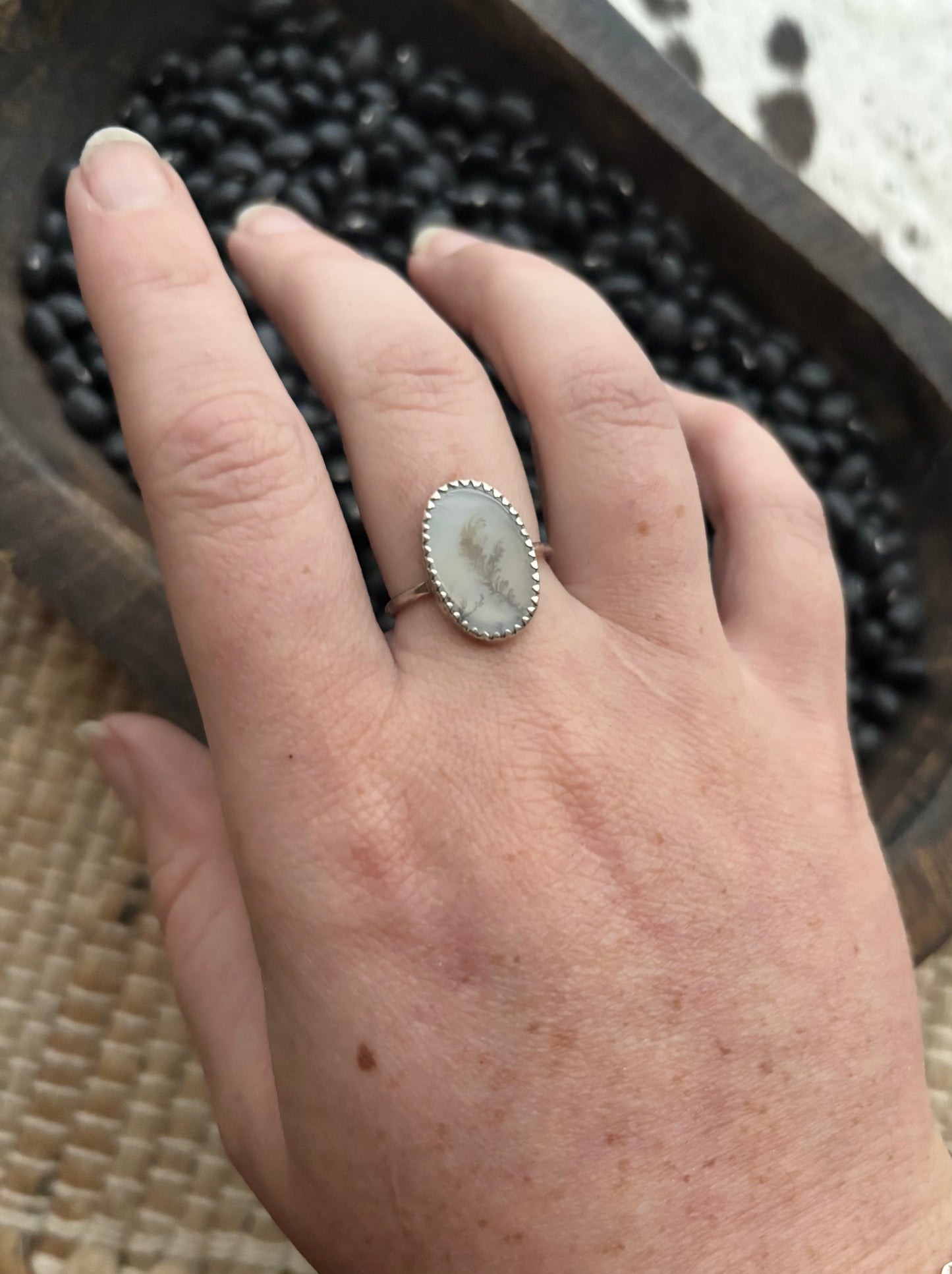 Moss Agate Ring