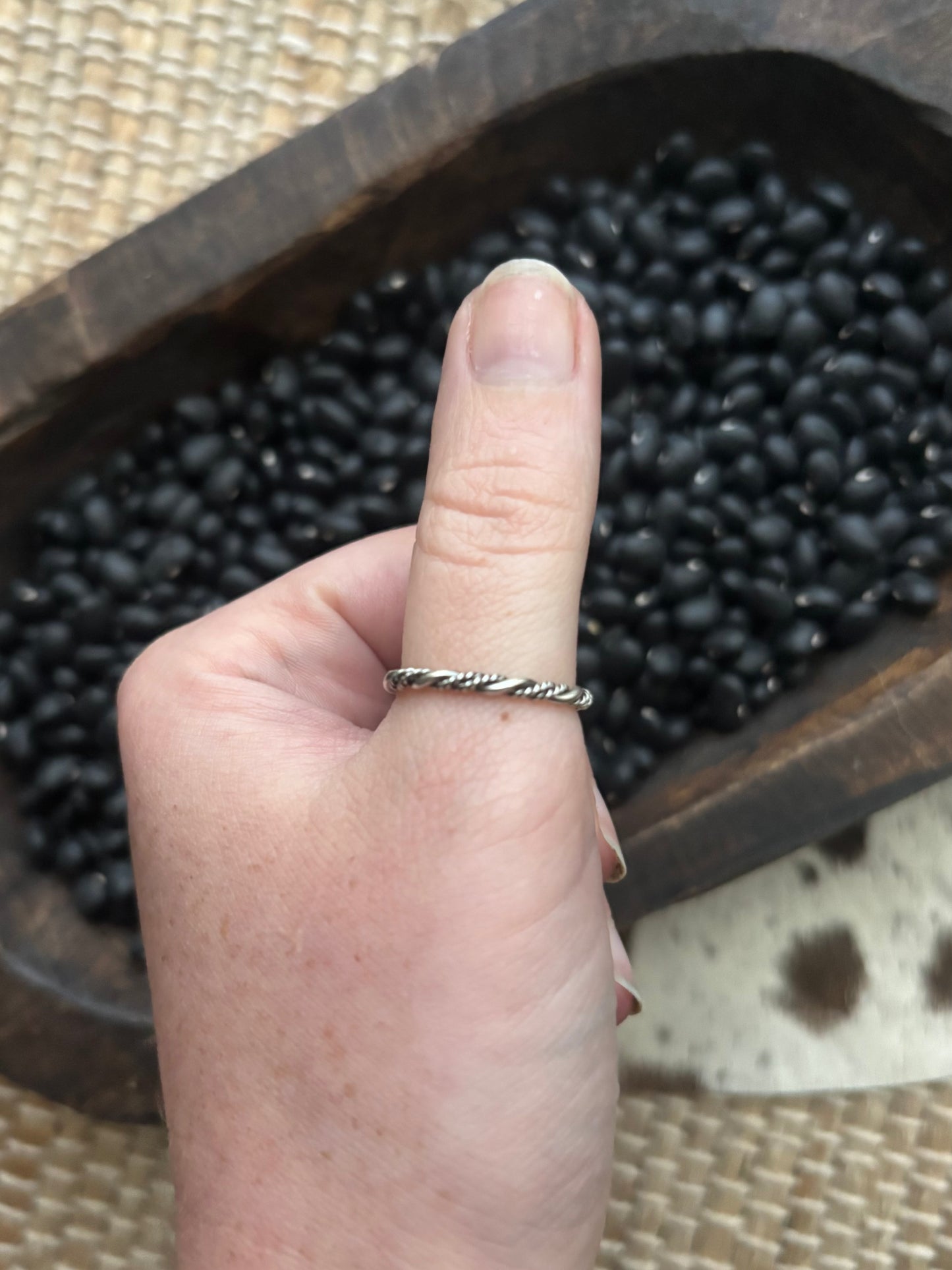Silver stacker rings