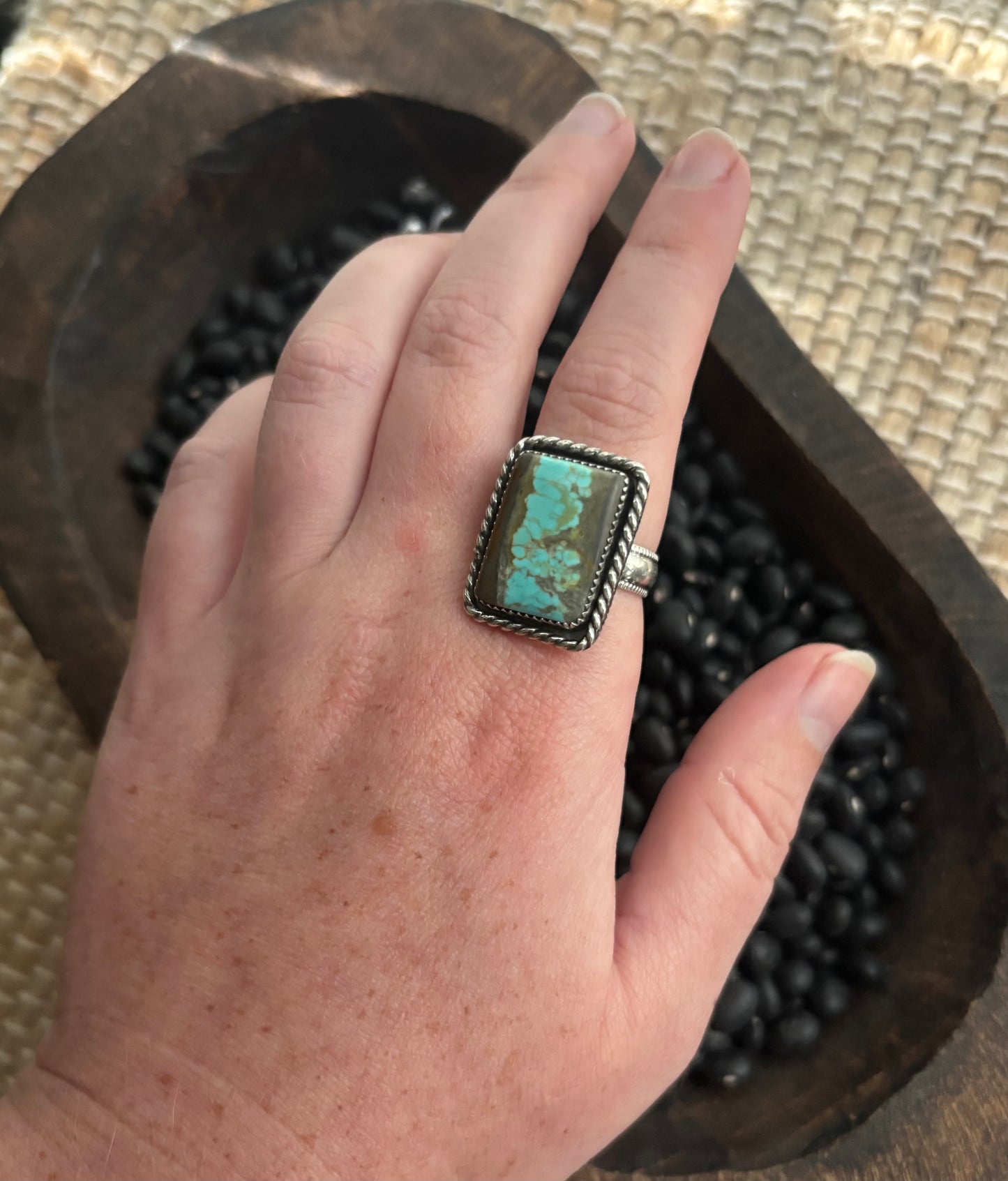 #8 turquoise ring