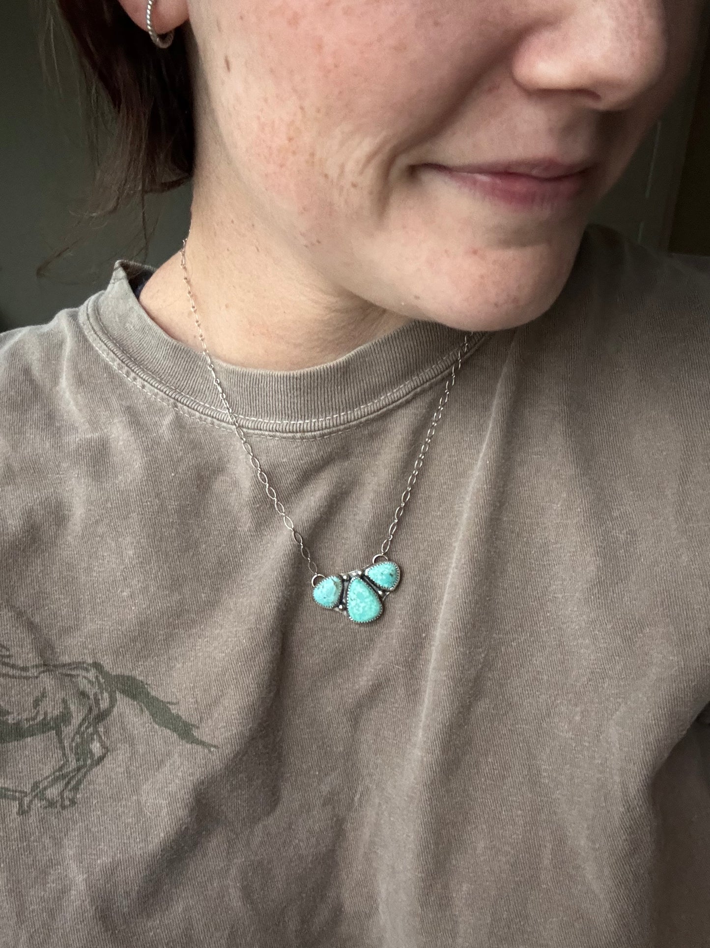 White water cluster necklace