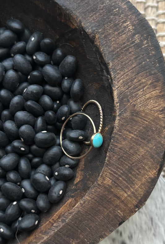 Gold stacker rings