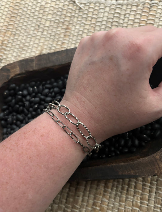Chain link bracelets